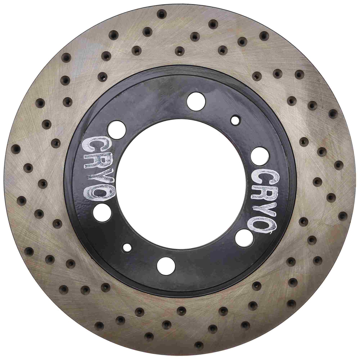StopTech Sport Cryo Cross Drilled Brake Rotor; Front Right