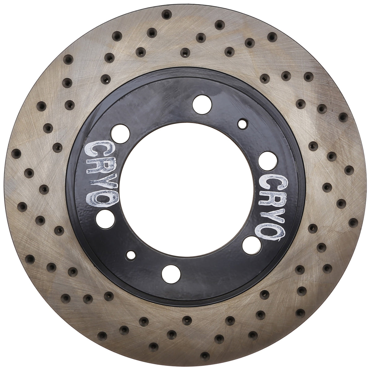 StopTech Sport Cryo Cross Drilled Brake Rotor; Front Right