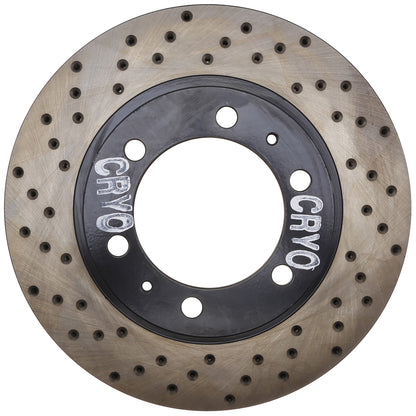 StopTech Sport Cryo Cross Drilled Brake Rotor; Front Right