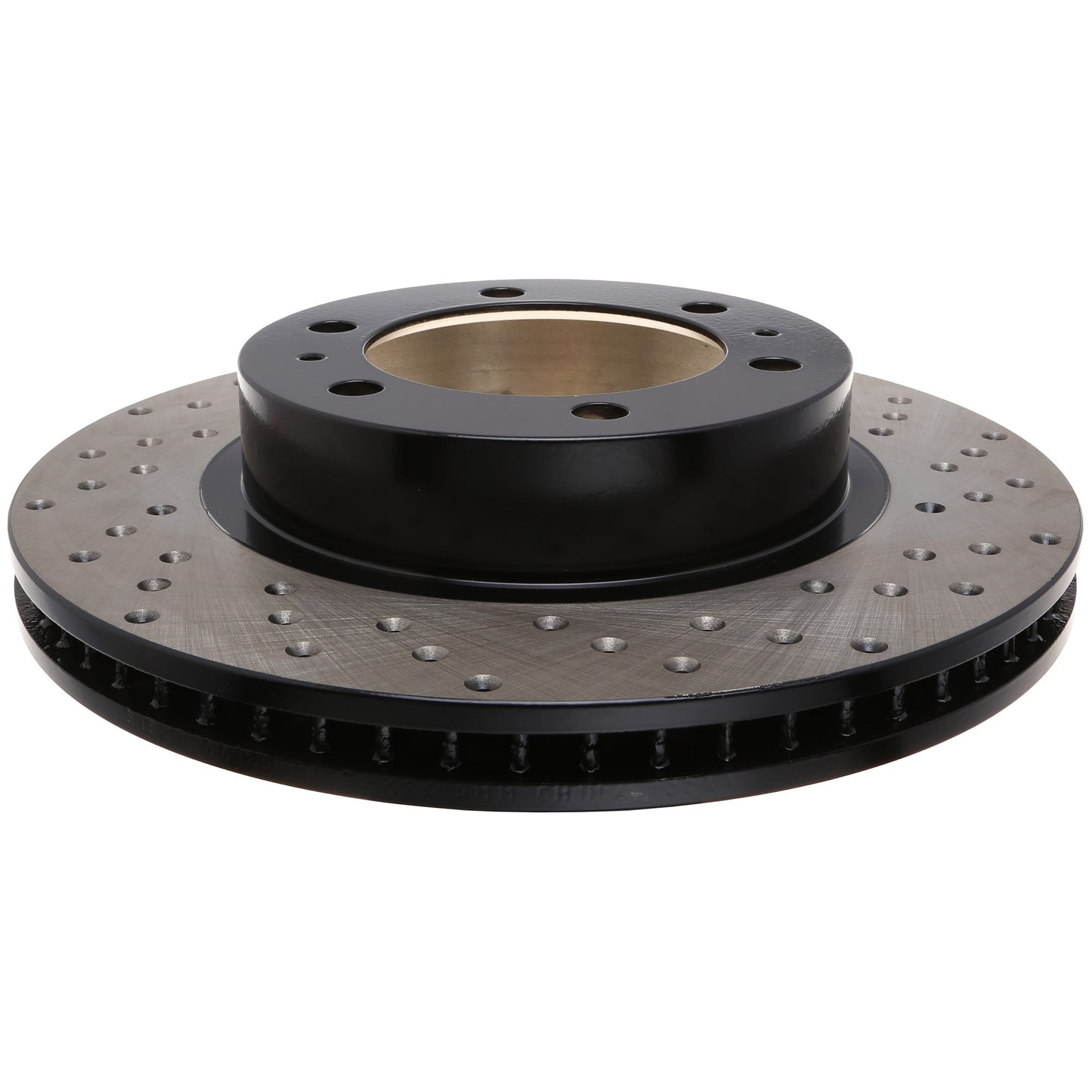 StopTech Sport Cross Drilled Brake Rotor; Front Left
