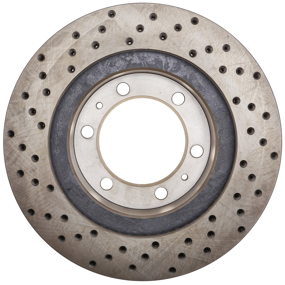 StopTech Sport Cross Drilled Brake Rotor; Front Left