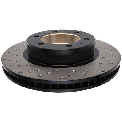 StopTech Sport Cross Drilled Brake Rotor; Front Right