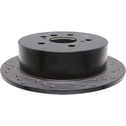 StopTech Sport Cryo Cross Drilled Brake Rotor; Rear Left