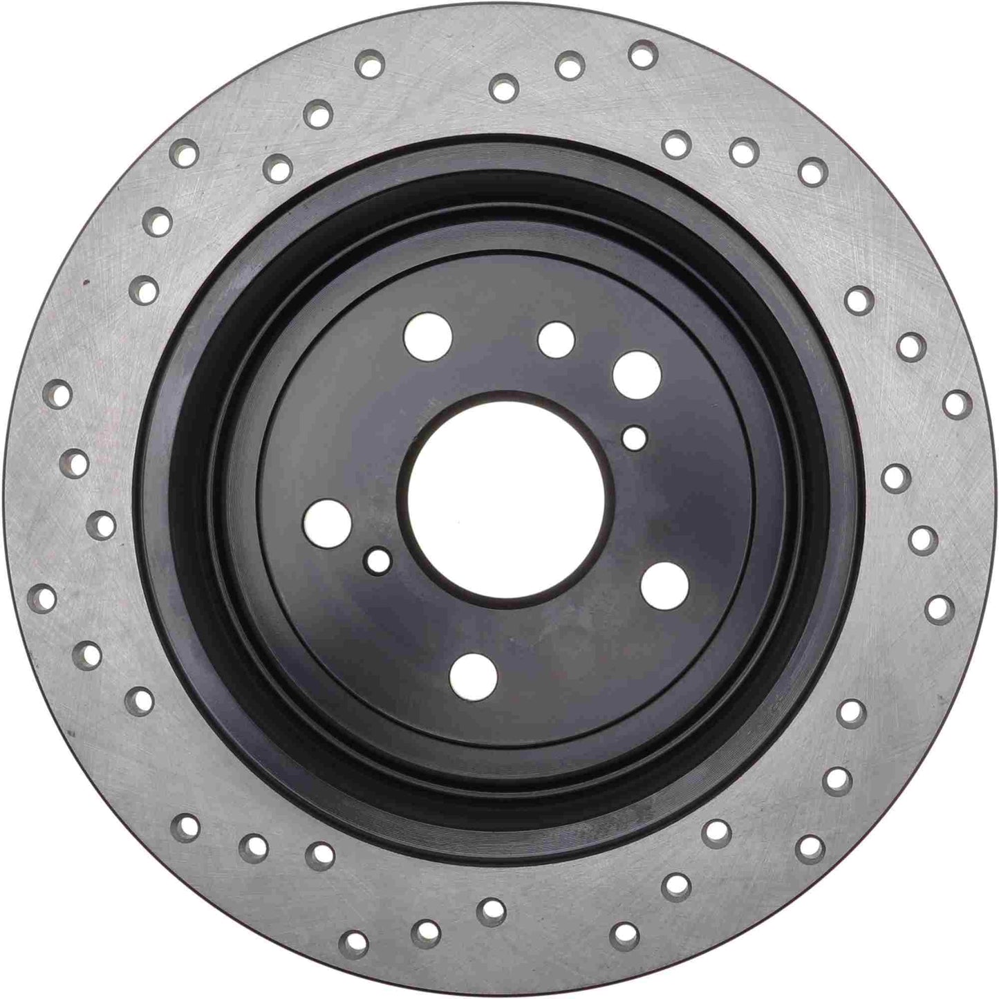 StopTech Sport Cryo Cross Drilled Brake Rotor; Rear Left