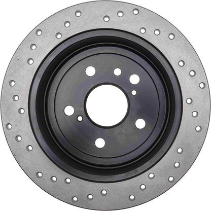 StopTech Sport Cryo Cross Drilled Brake Rotor; Rear Left