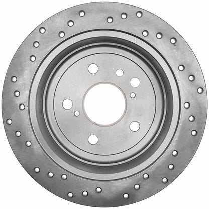 StopTech Sport Cross Drilled Brake Rotor; Rear Left