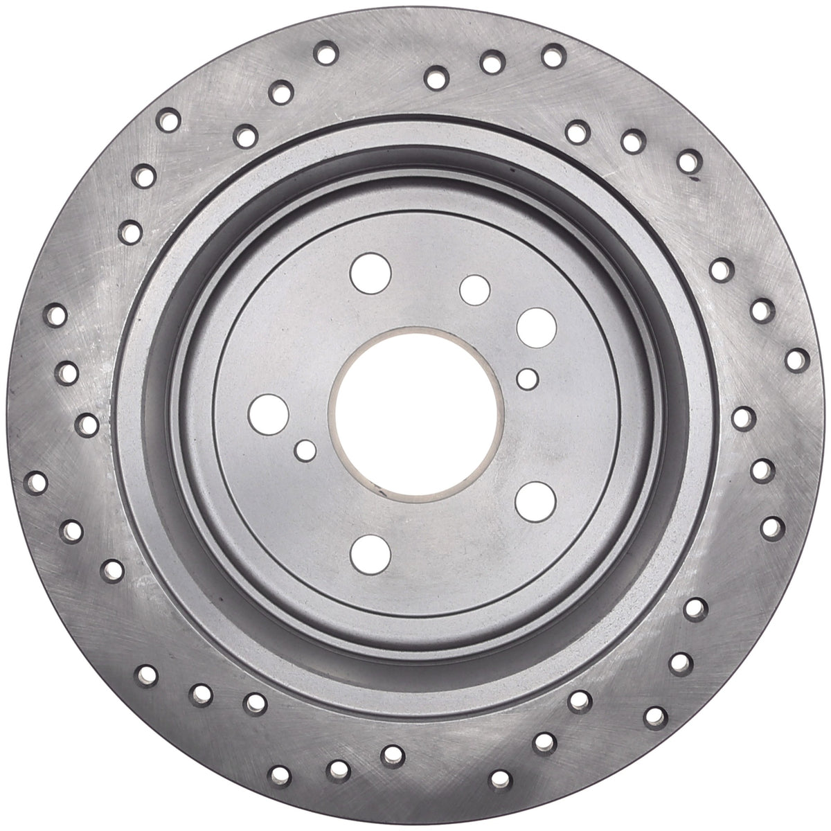 StopTech Sport Cross Drilled Brake Rotor; Rear Left