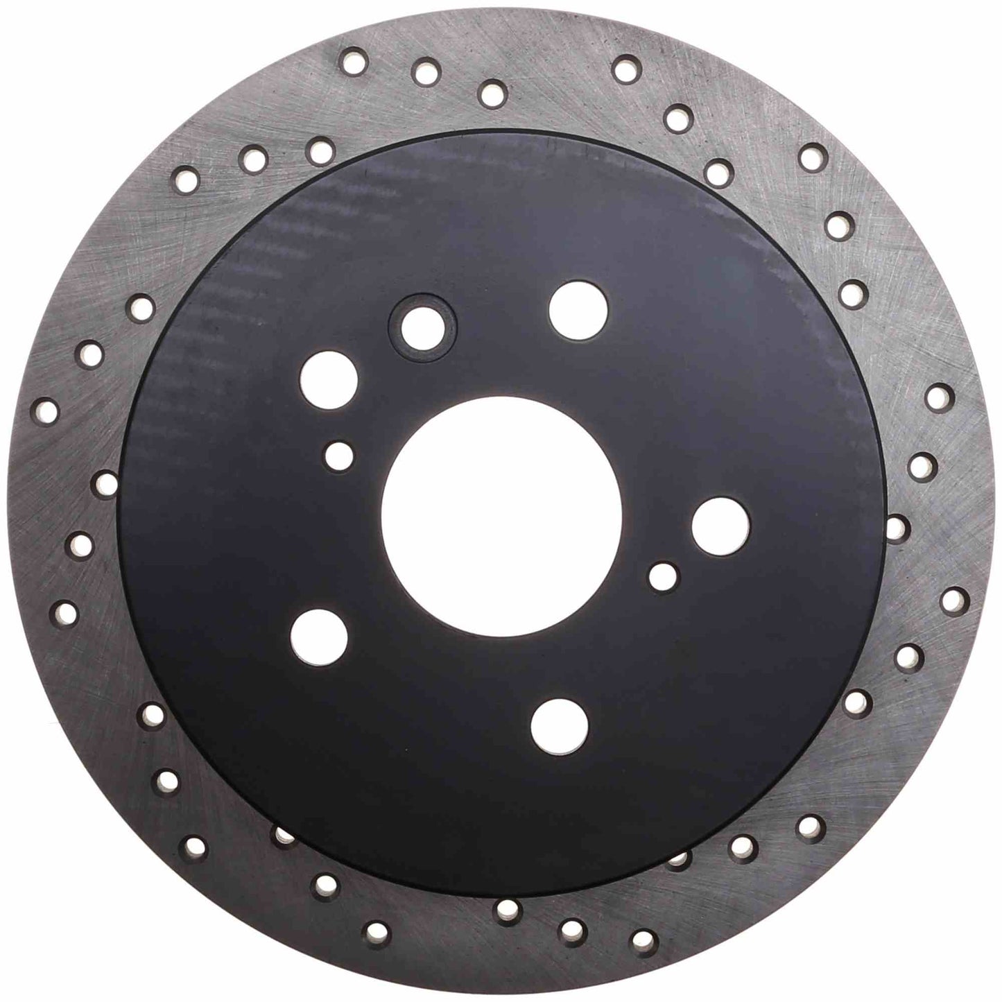 StopTech Sport Cross Drilled Brake Rotor; Rear Left