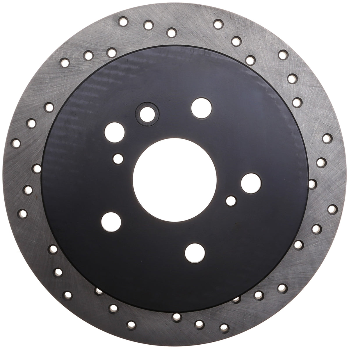 StopTech Sport Cross Drilled Brake Rotor; Rear Left