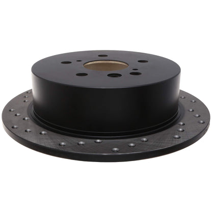 StopTech Sport Cross Drilled Brake Rotor; Rear Right