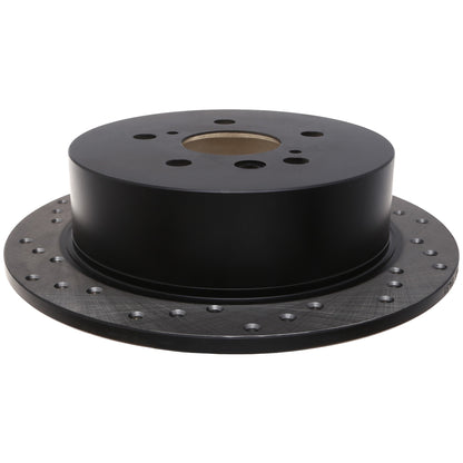 StopTech Sport Cross Drilled Brake Rotor; Rear Right