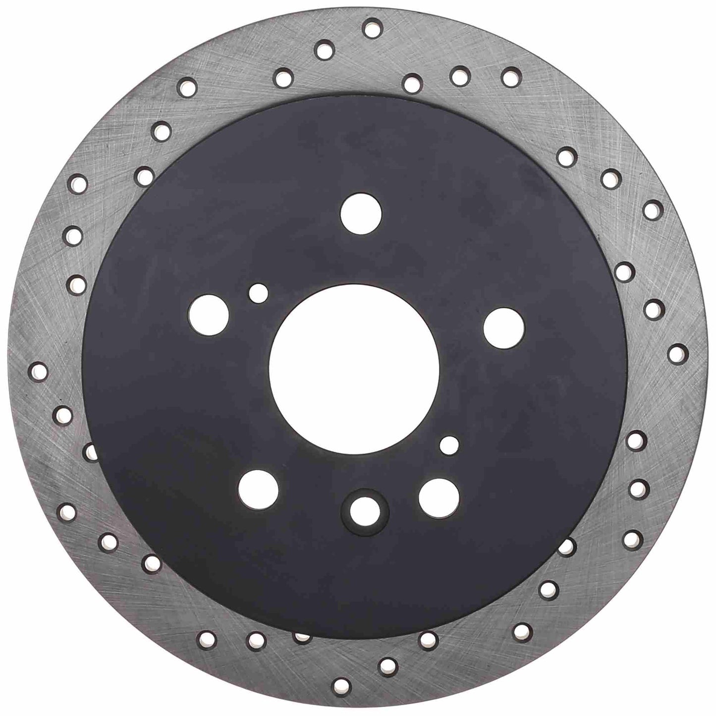 StopTech Sport Cross Drilled Brake Rotor; Rear Right