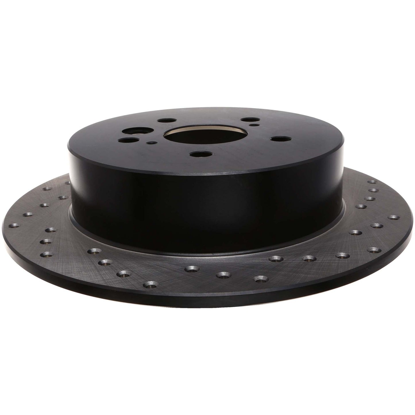 StopTech Sport Cross Drilled Brake Rotor; Rear Left