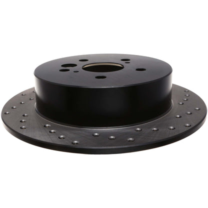 StopTech Sport Cross Drilled Brake Rotor; Rear Left