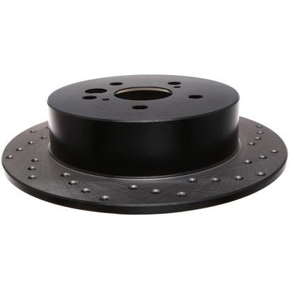 StopTech Sport Cross Drilled Brake Rotor; Rear Left