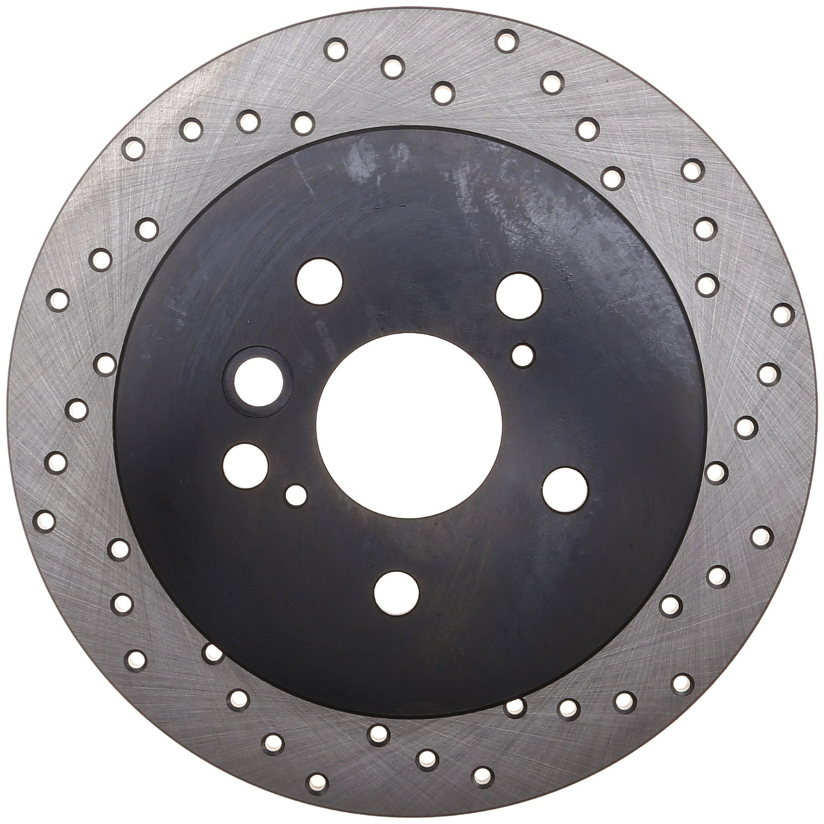 StopTech Sport Cross Drilled Brake Rotor; Rear Left