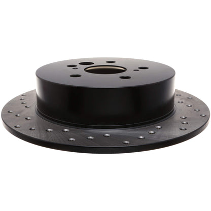 StopTech Sport Cross Drilled Brake Rotor; Rear Right