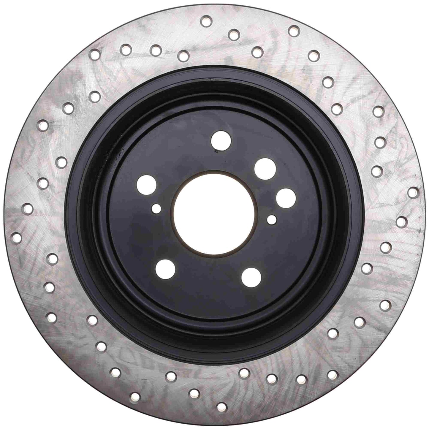 StopTech Sport Cross Drilled Brake Rotor; Rear Right