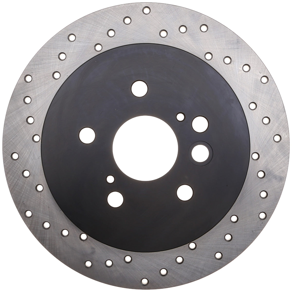 StopTech Sport Cross Drilled Brake Rotor; Rear Right