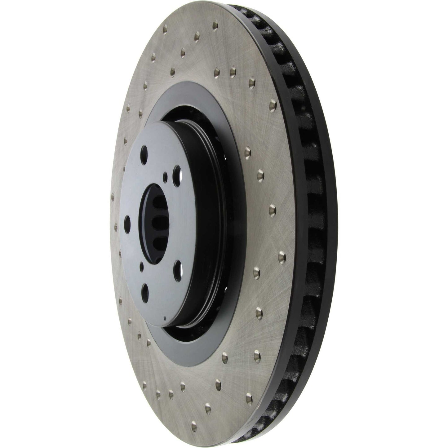 StopTech Sport Cross Drilled Brake Rotor; Front Right