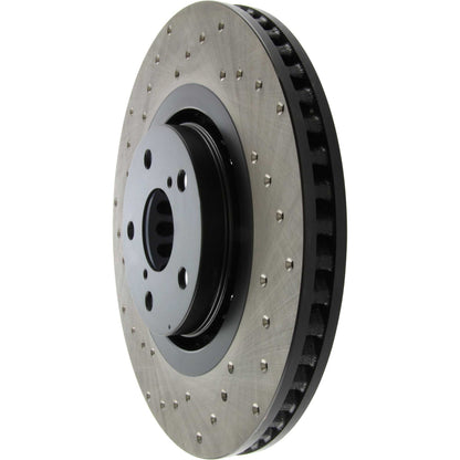 StopTech Sport Cross Drilled Brake Rotor; Front Right