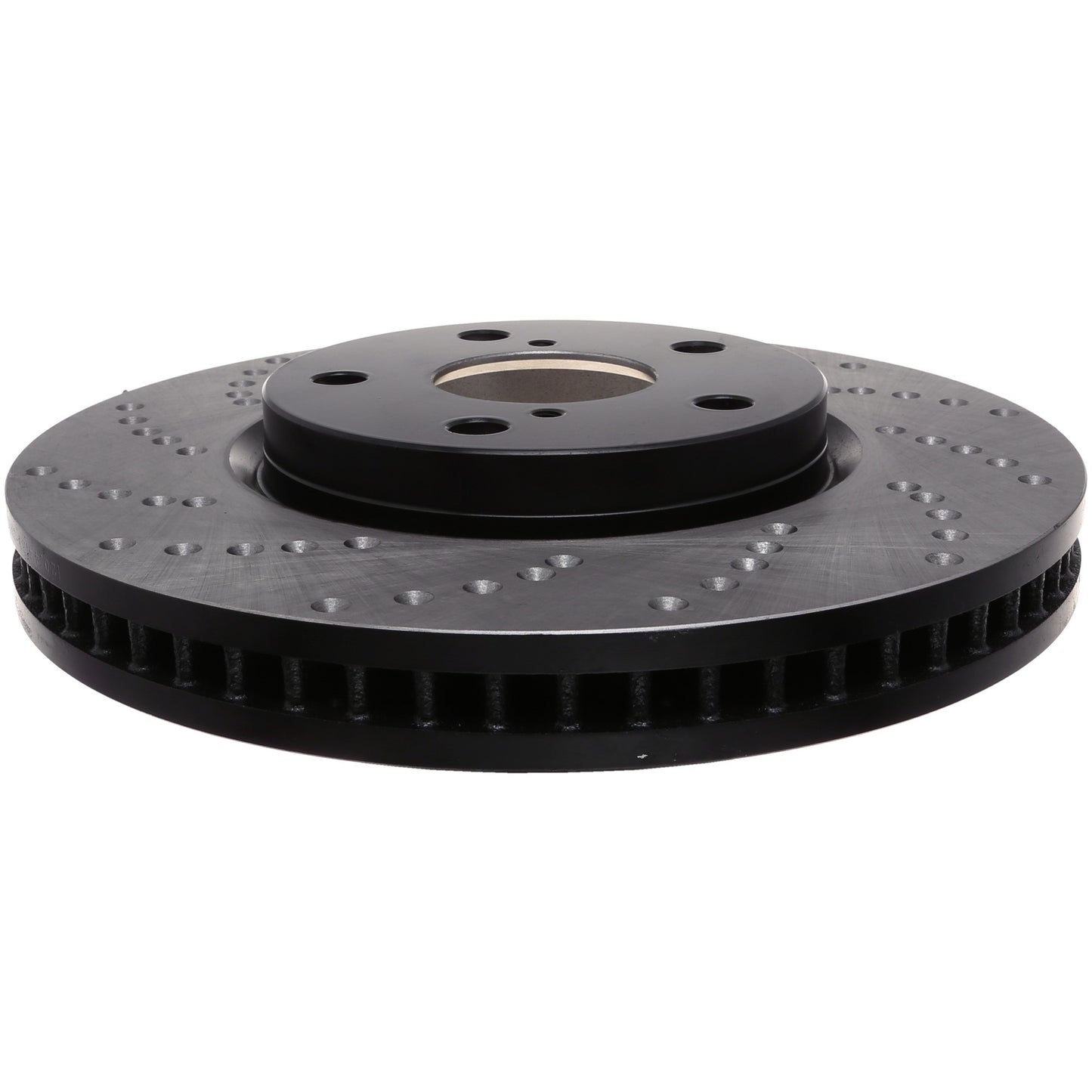 StopTech Sport Cross Drilled Brake Rotor; Front Right