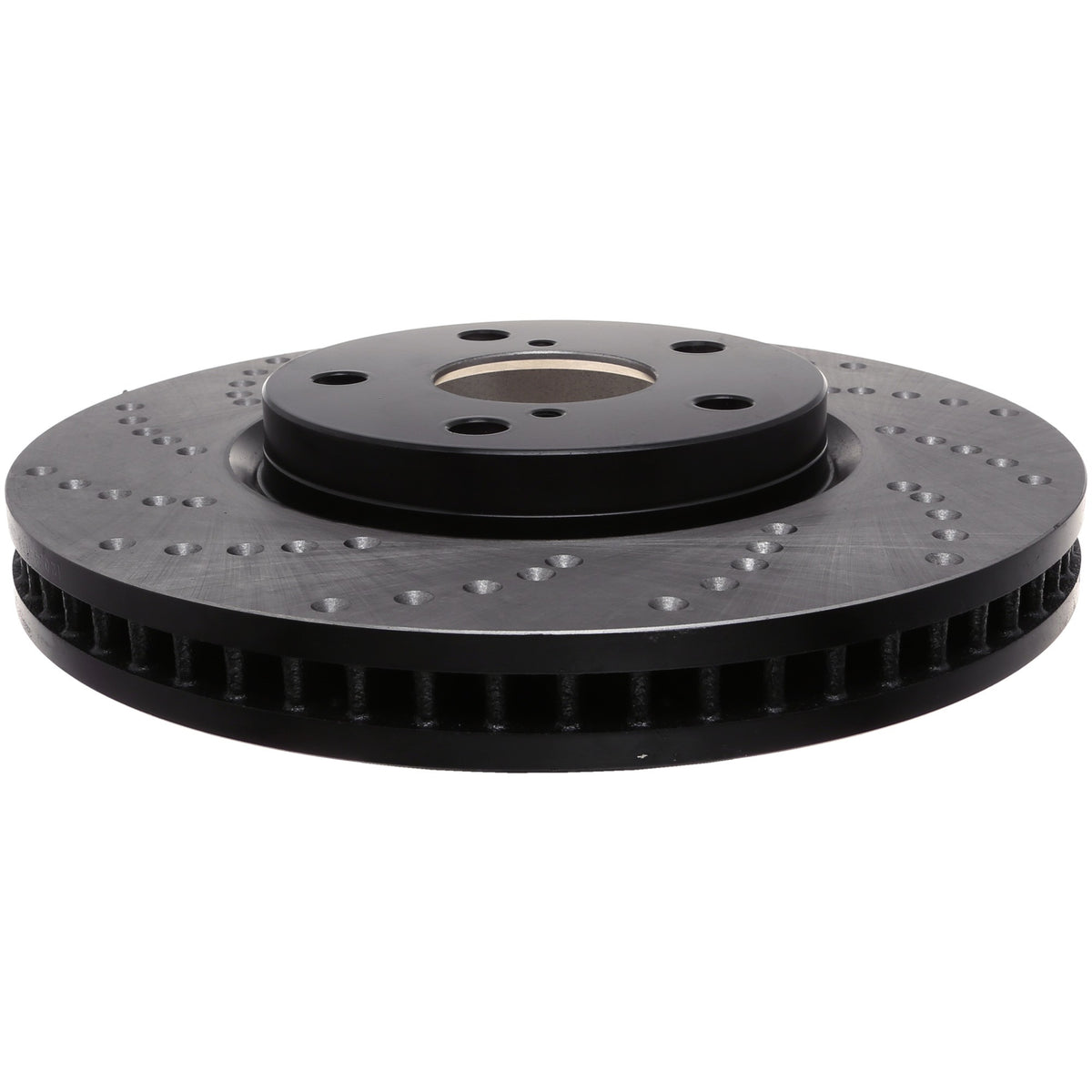 StopTech Sport Cross Drilled Brake Rotor; Front Right