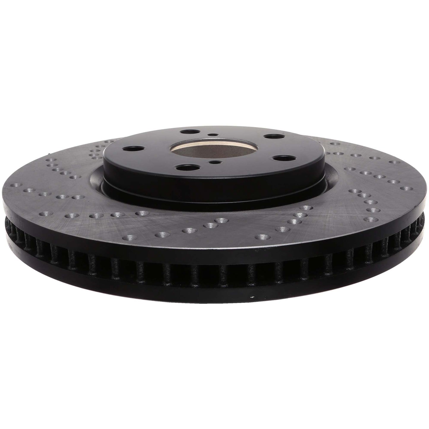 StopTech Sport Cross Drilled Brake Rotor; Front Right