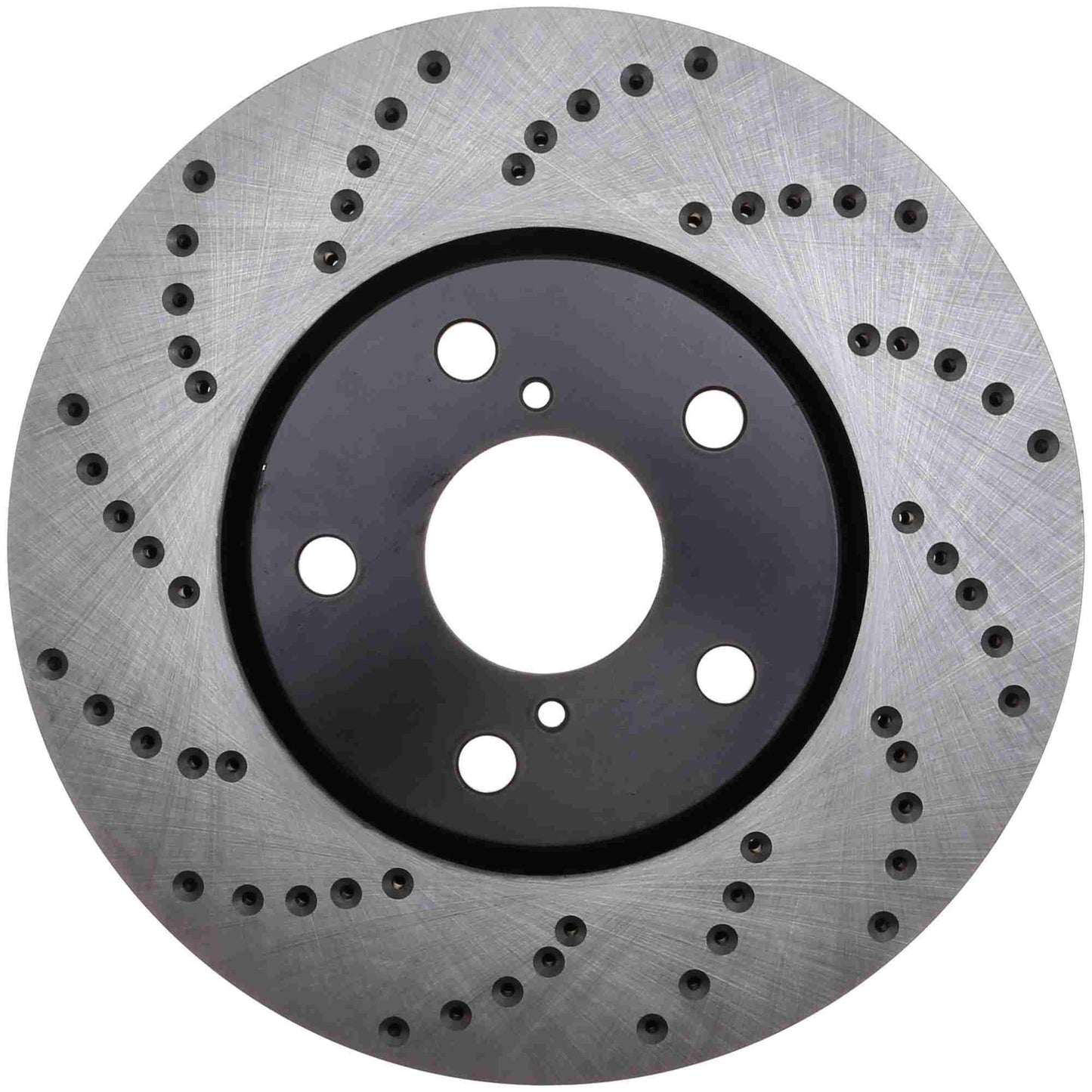 StopTech Sport Cross Drilled Brake Rotor; Front Right