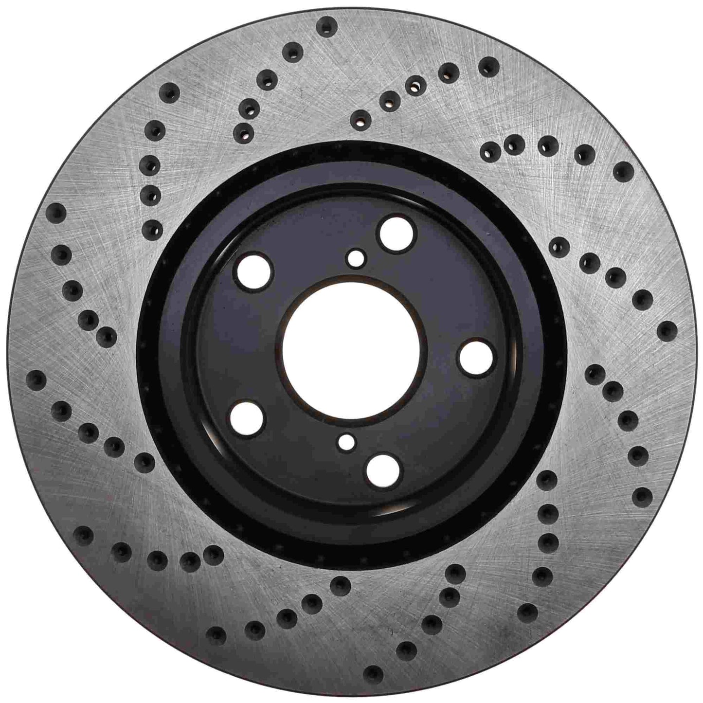 StopTech Sport Cross Drilled Brake Rotor; Front Left