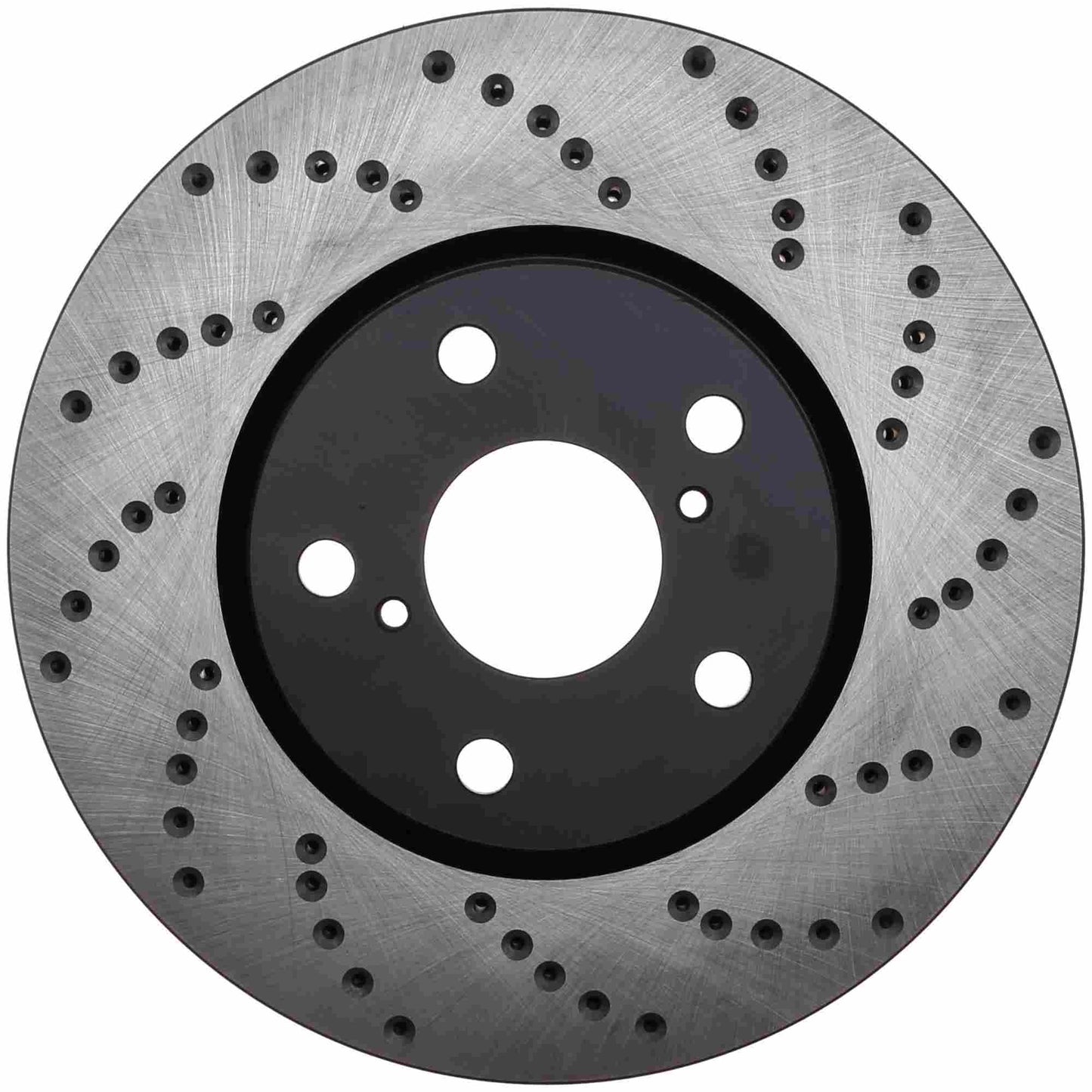 StopTech Sport Cross Drilled Brake Rotor; Front Left