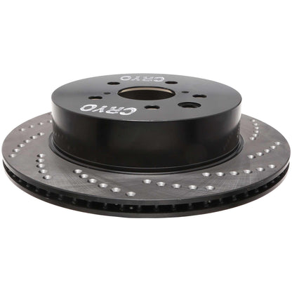 StopTech Sport Cryo Cross Drilled Brake Rotor; Rear Left