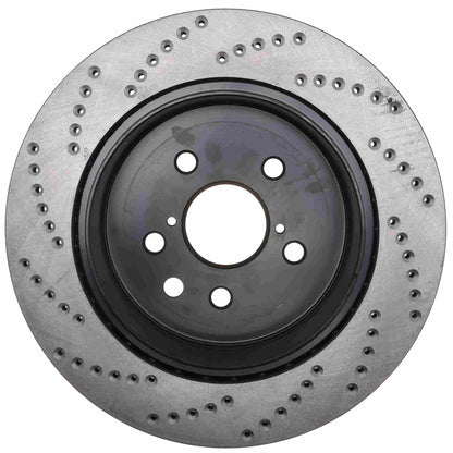 StopTech Sport Cryo Cross Drilled Brake Rotor; Rear Left