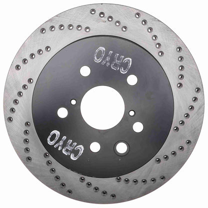 StopTech Sport Cryo Cross Drilled Brake Rotor; Rear Left
