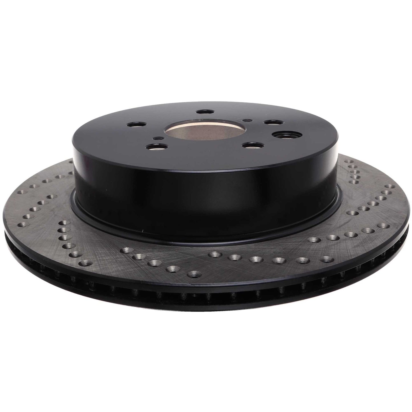 StopTech Sport Cross Drilled Brake Rotor; Rear Left