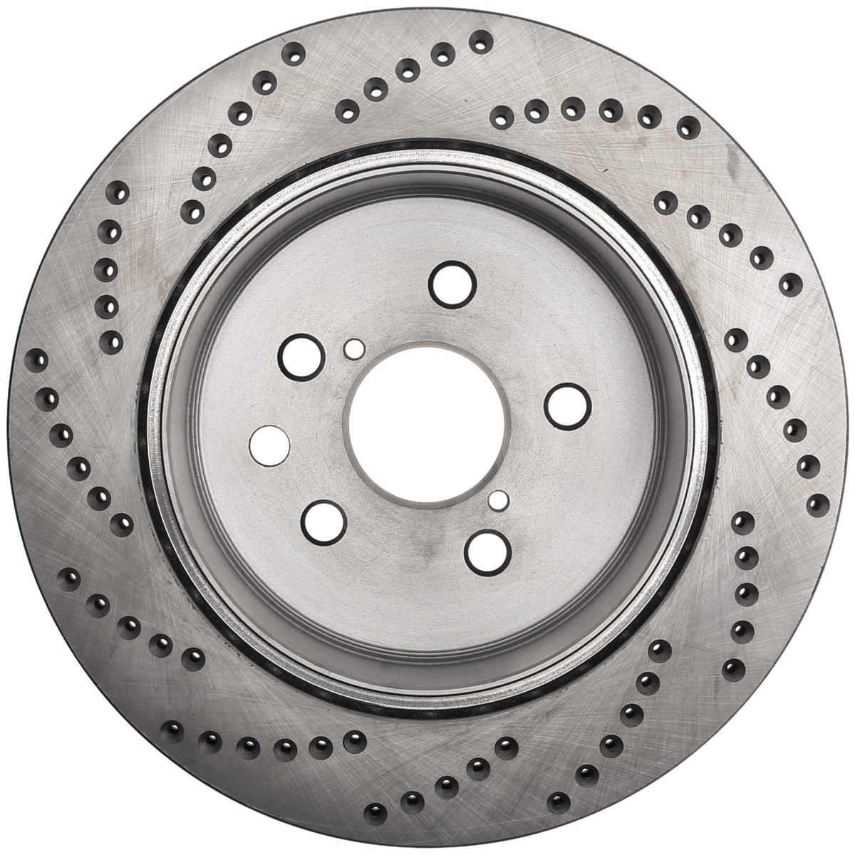 StopTech Sport Cross Drilled Brake Rotor; Rear Left
