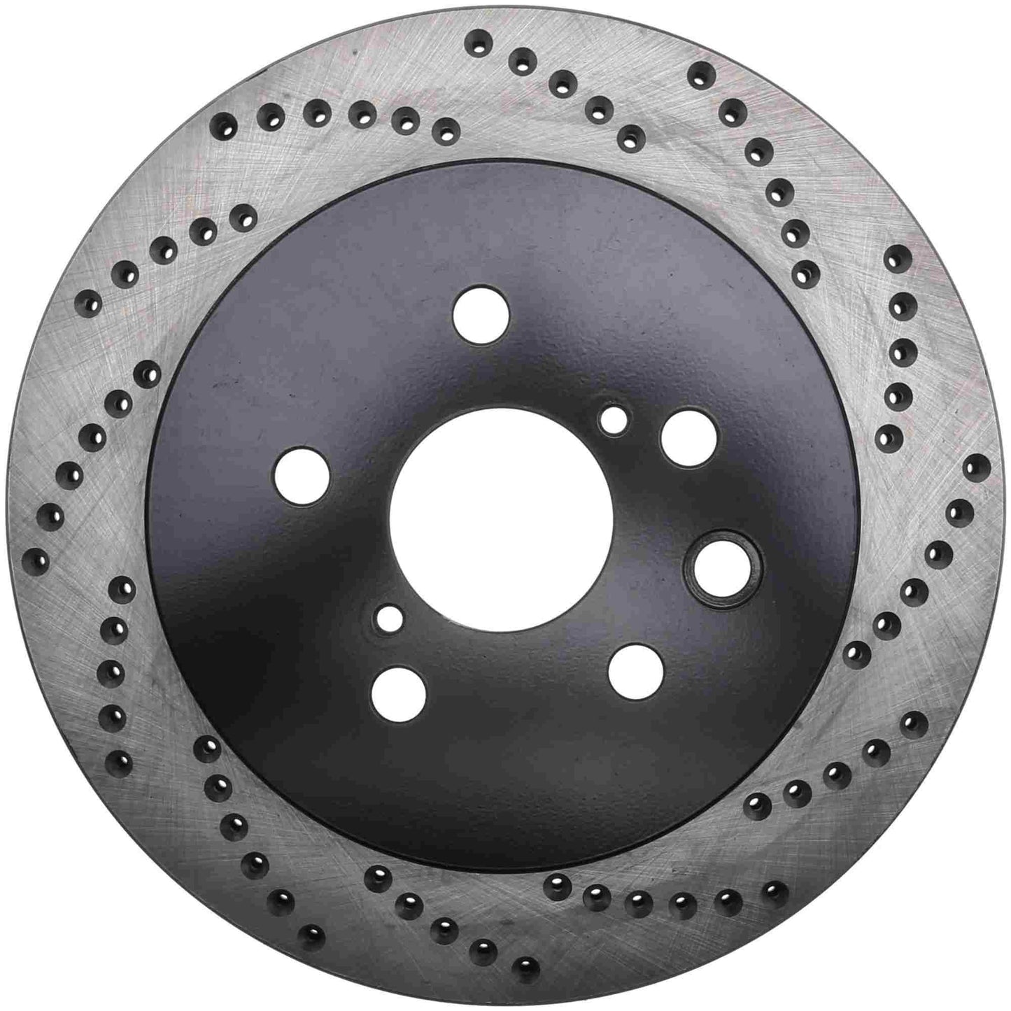 StopTech Sport Cross Drilled Brake Rotor; Rear Left