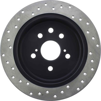 StopTech Sport Cryo Cross Drilled Brake Rotor; Rear Left