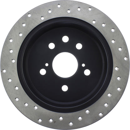 StopTech Sport Cryo Cross Drilled Brake Rotor; Rear Left