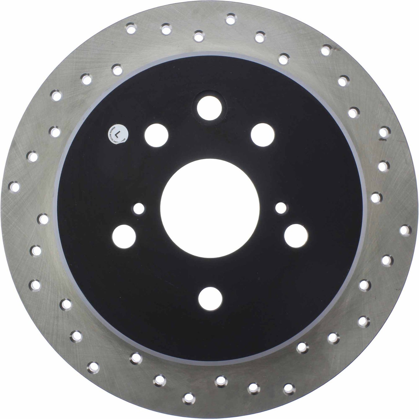 StopTech Sport Cryo Cross Drilled Brake Rotor; Rear Left