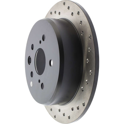 StopTech Sport Cryo Cross Drilled Brake Rotor; Rear Left