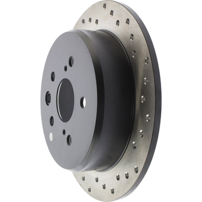 StopTech Sport Cryo Cross Drilled Brake Rotor; Rear Left