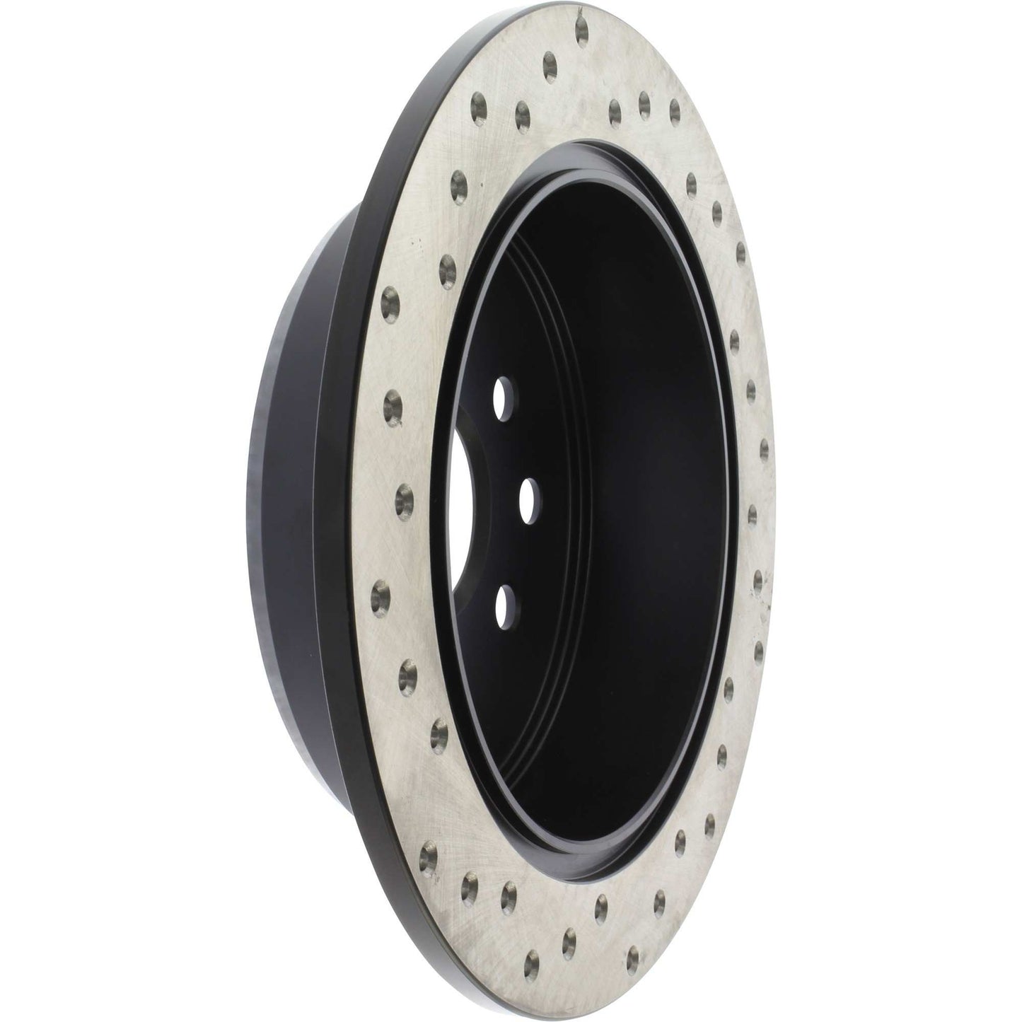 StopTech Sport Cross Drilled Brake Rotor; Rear Left