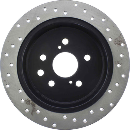 StopTech Sport Cross Drilled Brake Rotor; Rear Right