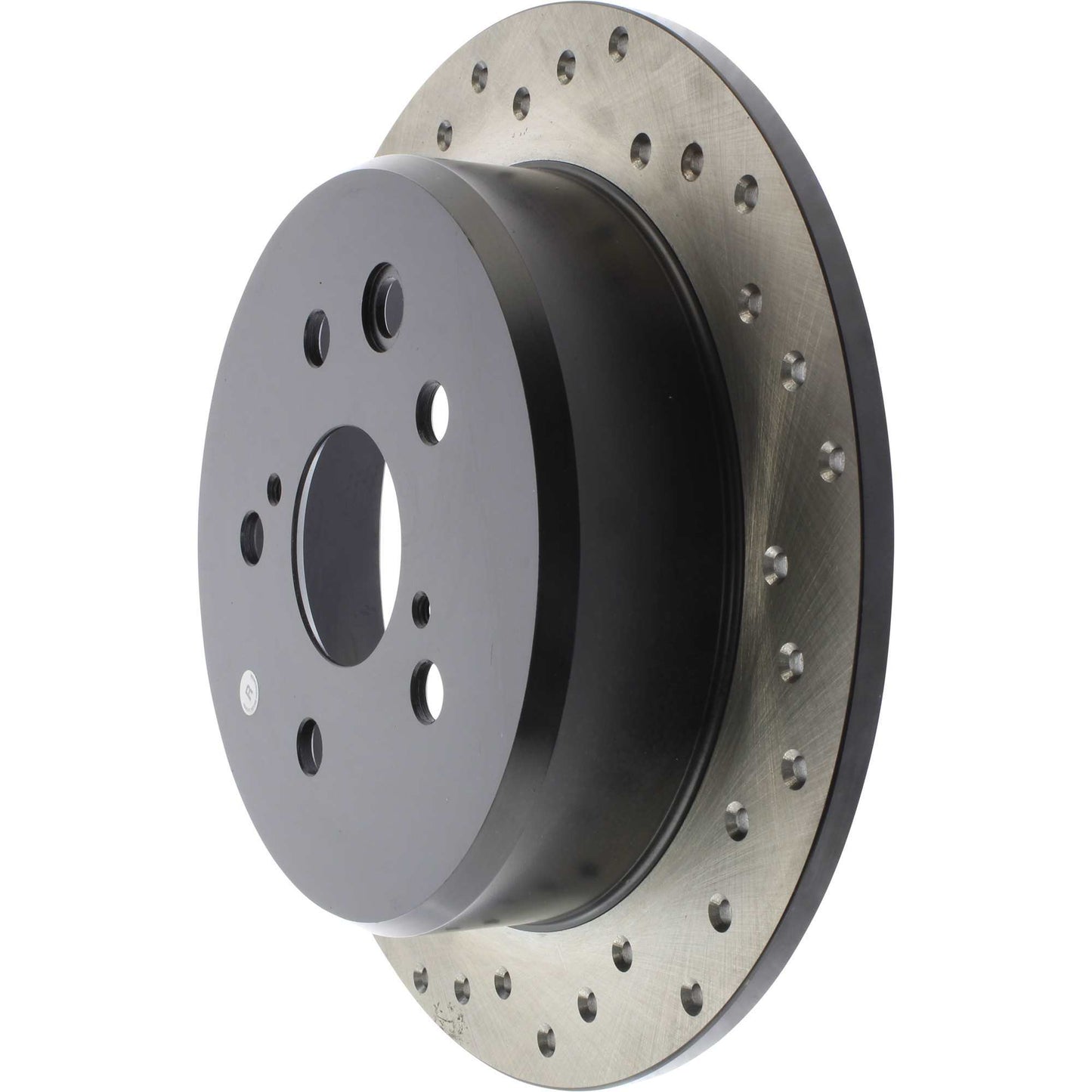 StopTech Sport Cross Drilled Brake Rotor; Rear Right