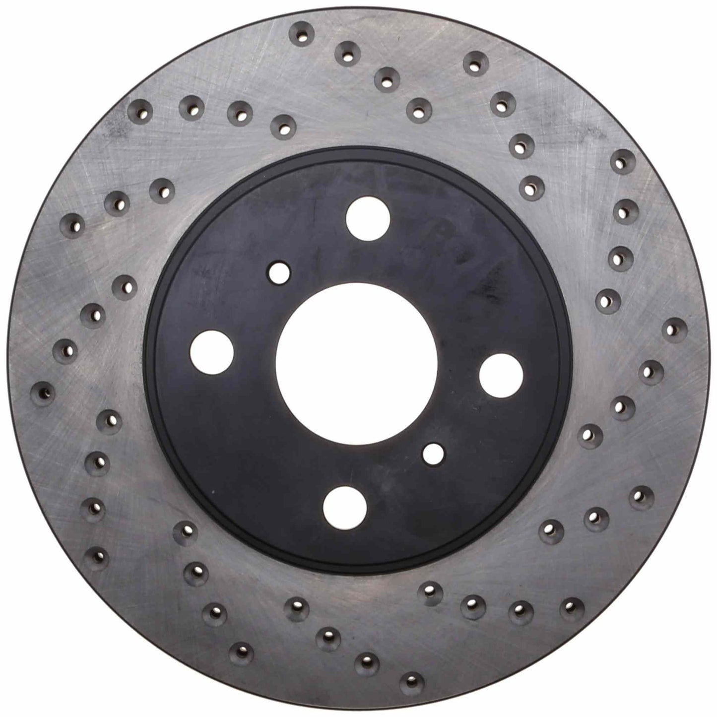 StopTech Sport Cross Drilled Brake Rotor; Front Left