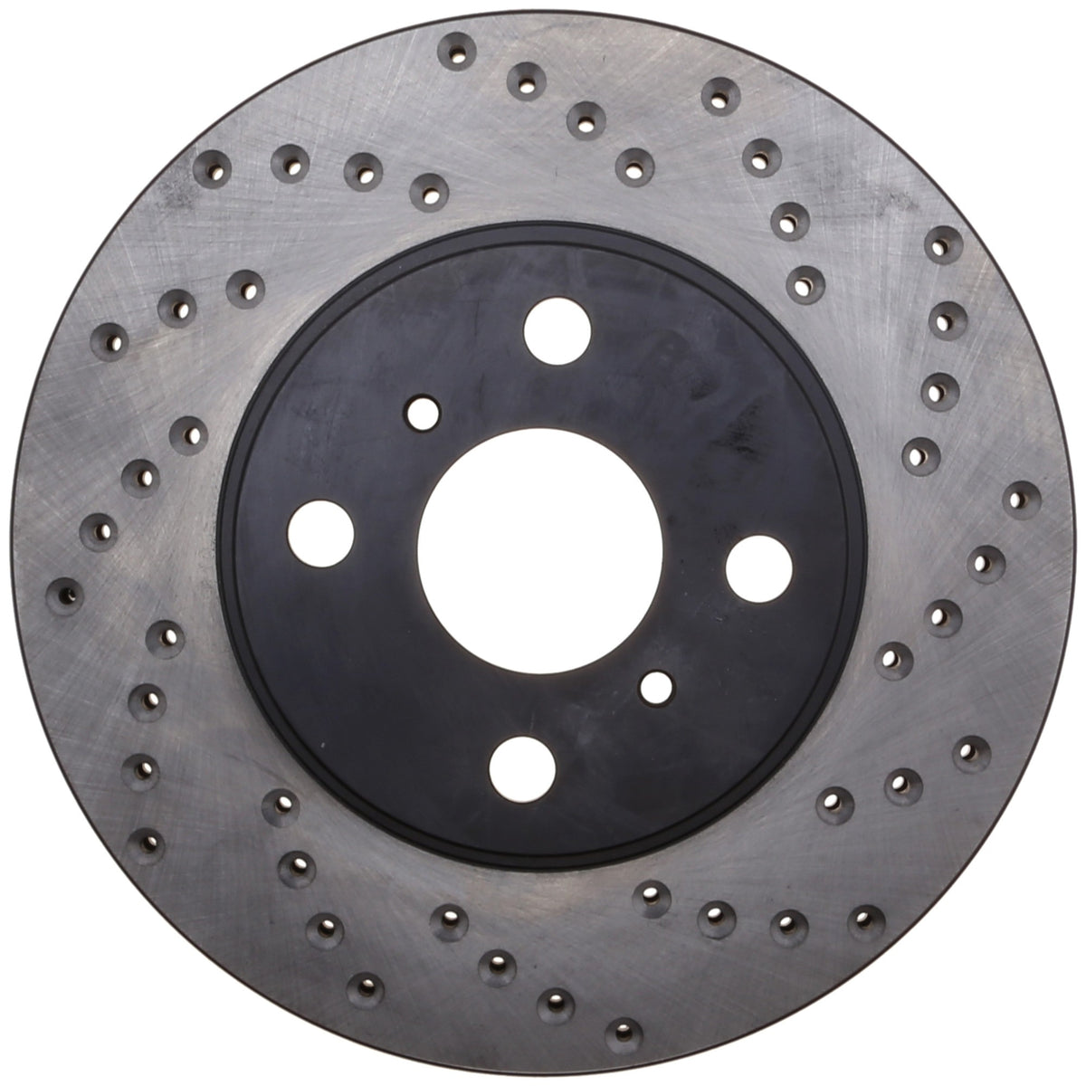 StopTech Sport Cross Drilled Brake Rotor; Front Left