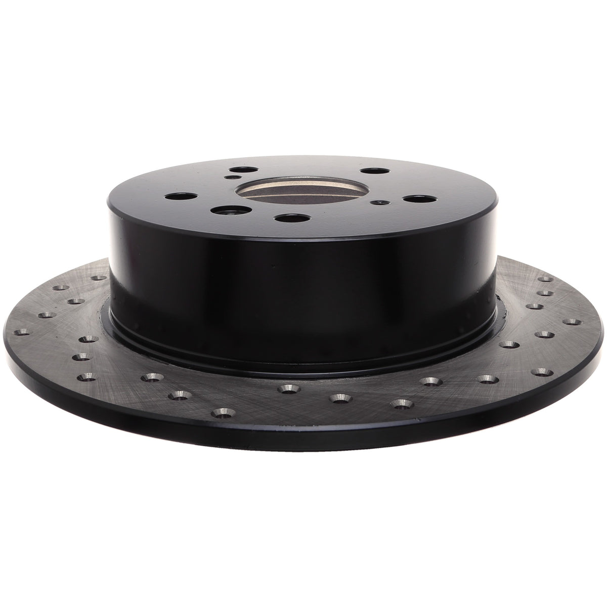 StopTech Sport Cross Drilled Brake Rotor; Rear Left