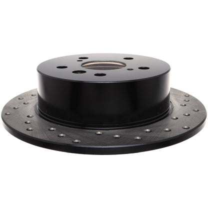 StopTech Sport Cross Drilled Brake Rotor; Rear Left