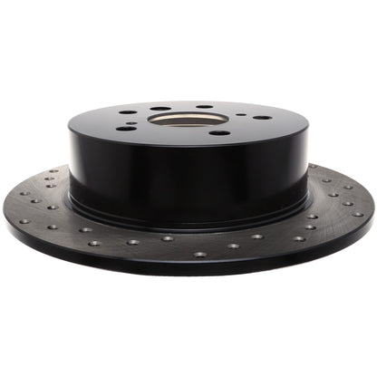 StopTech Sport Cross Drilled Brake Rotor; Rear Right
